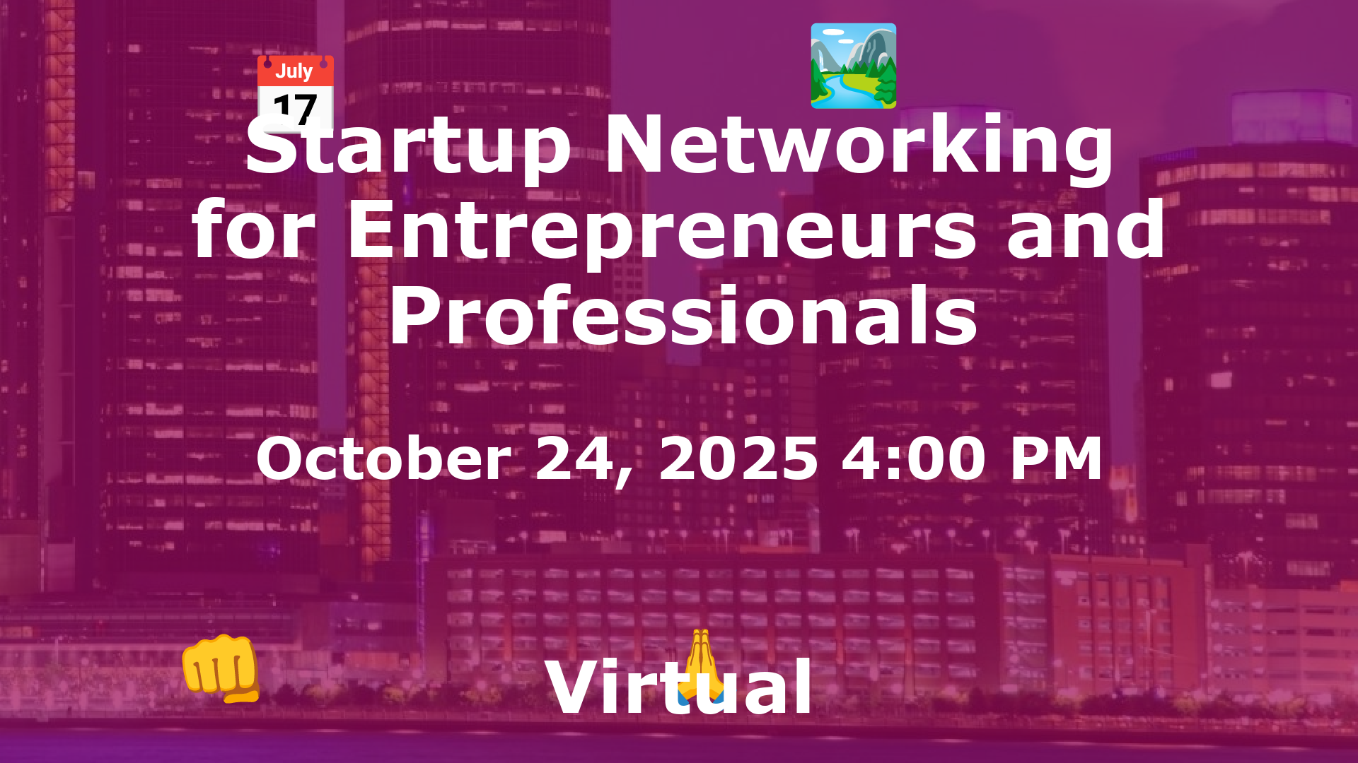 Startup Networking for Entrepreneurs and Professionals event image